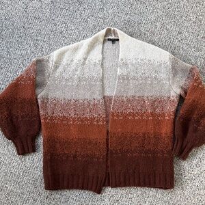 Autumn Gradient Knit Cardigan
